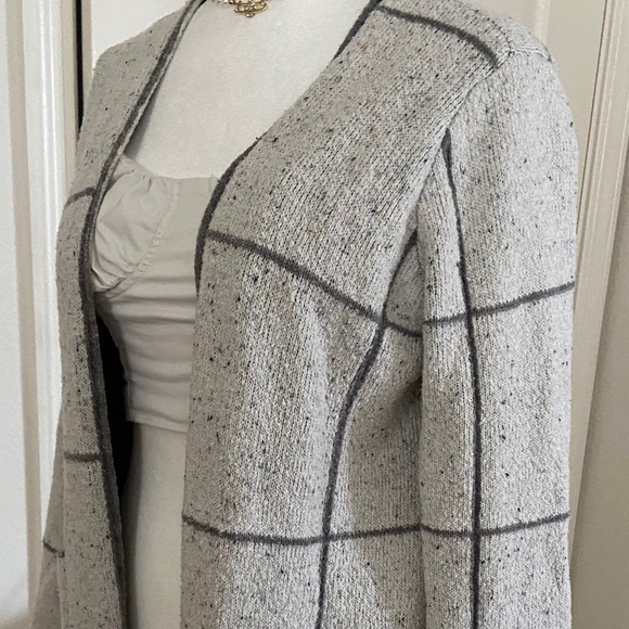 APT. 9 Grey Striped Long Cardigan - Picture 5 of 11